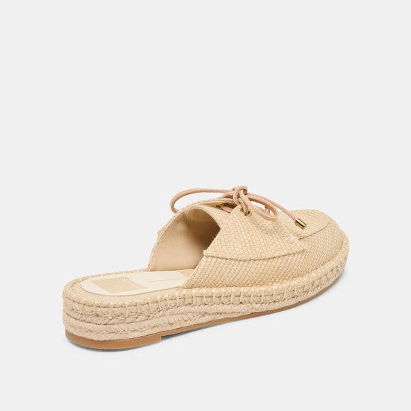 NEW DOLCE VITA Hatie Flats in natural raffia for women 1125 3T2 - Picture 5 of 10